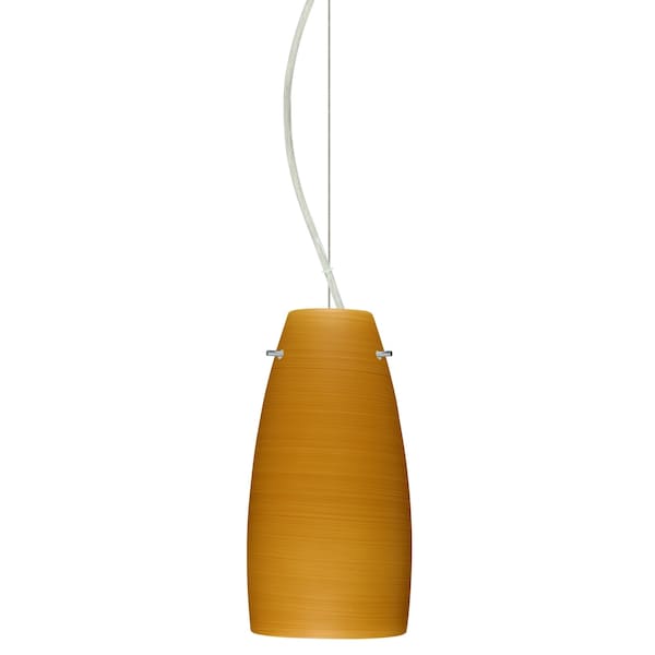 Besa Lighting Tao 10 Cord Pendant, Oak, Satin Nickel Finish, 1x75W Incandescent 1KX-1512OK-SN - main